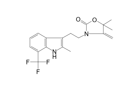 2-oxazolidinone, 5,5-dimethyl-4-methylene-3-[2-[2-methyl-7-(trifluoromethyl)-1H-indol-3-yl]ethyl]-