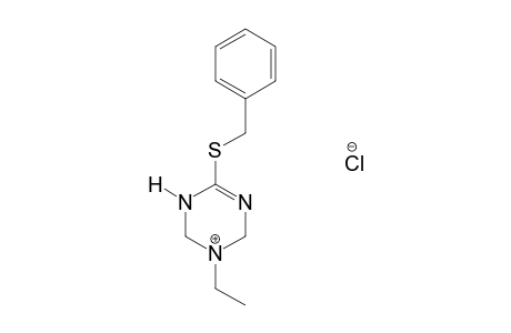 6-(benzylthio)-3-ethyl-1,2,3,4-tetrahydro-s-triazine, monohydrochloride