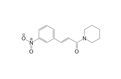 3-(m-Nitrophenyl)-(2E)-propenoic acid piperidide