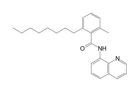 2-methyl-6-octyl-N-(quinolin-8-yl)benzamide