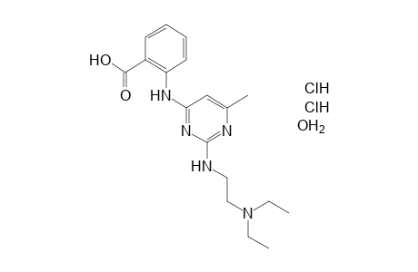 N-{{2-[2-(diethylamino)ethylamino}-6-methyl-4-pyrimidinyl}anthranilic acid, dihydrochloride, monohydrate