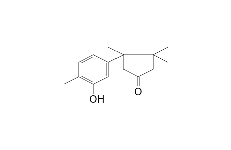 3-(3-Hydroxy-4-methyl-phenyl)-3,4,4-trimethyl-cyclopentanone