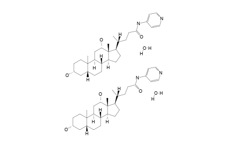 3-ALPHA,12-ALPHA-DIHYDROXY-5-BETA-CHOLAN-24-OIC-N-(PYRIDIN-4-YL)-AMIDE-HYDRATE