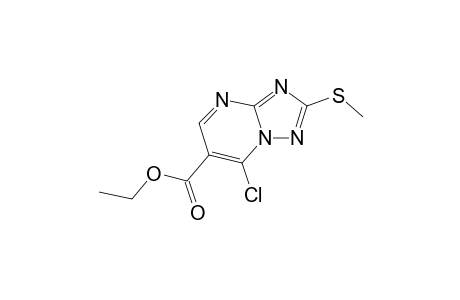 [1,2,4]triazolo[1,5-a]pyrimidine-6-carboxylic acid, 7-chloro-2-(methylthio)-, ethyl ester