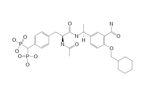 [(4-[(S)-2-ACETYLAMINO-2-[(S)-1-(3-CARBAMOYL-4-CYCLOHEXYLMETHOXYPHENYL)-ETHYLCARBAMOYL]-ETHYL]-PHENYL)-PHOSPHONOMETHYL]-PHOSPHONIC-ACID