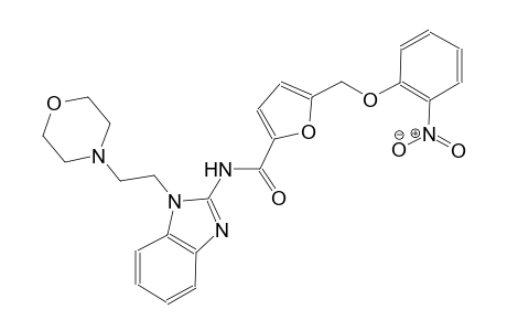 N-{1-[2-(4-morpholinyl)ethyl]-1H-benzimidazol-2-yl}-5-[(2-nitrophenoxy)methyl]-2-furamide