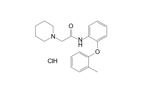 2'-(o-tolyloxy)-1-piperidineacetanilide, monohydrochloride