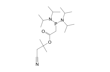 ACETIC-ACID-[BIS-(N,N-DIISOPROPYLAMINO)-PHOSPHINO]-1,1-DIMETHYL-2-CYANOETHYLESTER;COMPOUN-#14