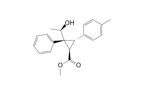 (1'R*,1R*,2R*,3S*)-Methyl 2-(1-hydroxyethyl)-3-(4-methylphenyl)-2-phenylcyclopropanecarboxylate