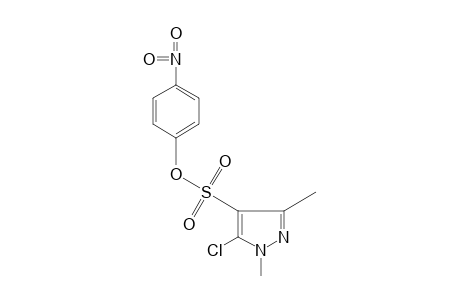 5-chloro-1,3-dimethylpyrazole-4-sulfonic acid, p-nitrophenyl ester