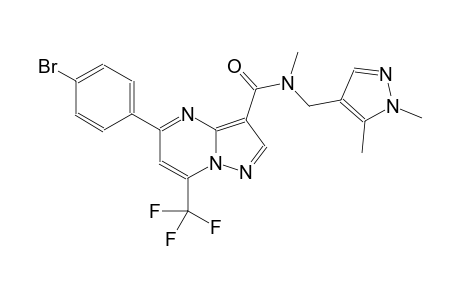 5-(4-bromophenyl)-N-[(1,5-dimethyl-1H-pyrazol-4-yl)methyl]-N-methyl-7-(trifluoromethyl)pyrazolo[1,5-a]pyrimidine-3-carboxamide