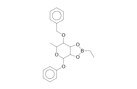 beta-L-RHAMNOPYRANOSIDE, PHENYL-2,3-O-ETHYLBORANDIYL-4-O-BENZYL-