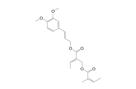 3-(3,4-DIMETHOXYPHENYL)-2E-PROPENYL-2-(2-METHYL-2Z-BUTENOYLOXYMETHYL)-2Z-BUTENOATE