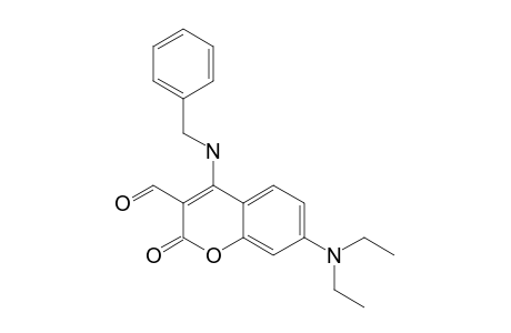 7-DIETHYLAMINO-4-BENZYLAMINO-3-FORMYLCOUMARIN