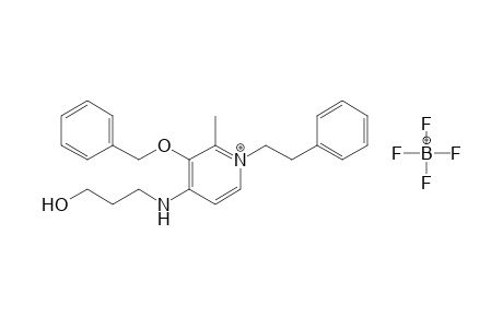 3-Benzyloxy-2-methyl-1-(2'-phenylethyl)-4-(3'-hydroxypropylamino)pyridinium tetrafluoroborate