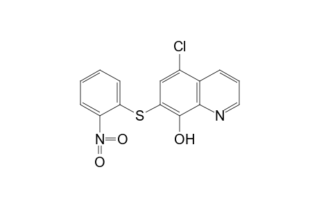 5-chloro-7-(2-nitrophenylthio)-8-quinolinol