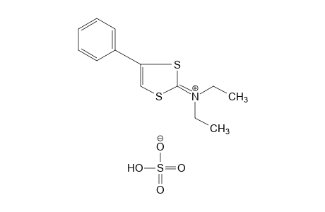 diethyl(4-phenyl-1,3-dithiol-2-ylidene)ammonium hydrogen sulfate