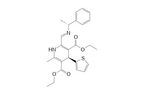 DIETHYL-(4S,1'R)-6-METHYL-2-[(1'-PHENYLETHYLIMINO)-METHYL]-4-(THIEN-2''-YL)-1,4-DIHYDROPYRIDINE-3,5-DICARBOXYLATE