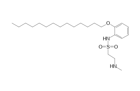 Ethanesulfonamide, 2-(methylamino)-N-[2-(tetradecyloxy)phenyl]-