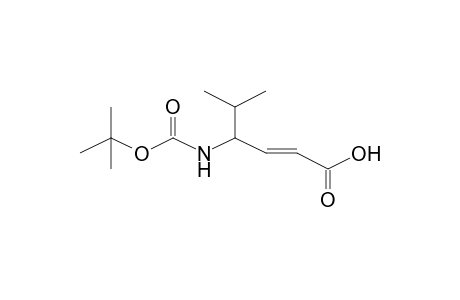 2-(E)-Hexenoic acid, (4R)-4-[(t-butoxycarbonyl)amino]-5-methyl-