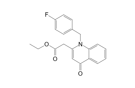 1,4-dihydro-1-(p-fluorobenzyl)-4-oxo-2-quinolineacetic acid, ethyl ester