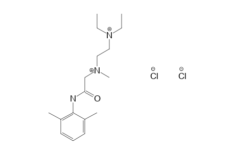 2-{[2-(diethylamino)ethyl]methylamino}-2',6'-acetoxylidide, dihydrochloride