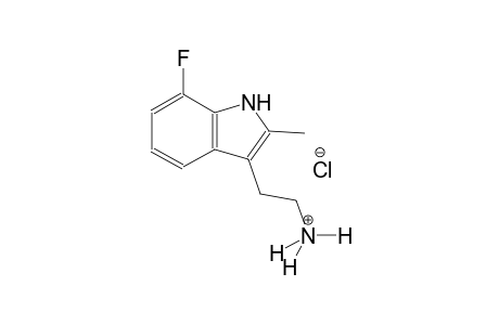 1H-indole-3-ethanaminium, 7-fluoro-2-methyl-, chloride