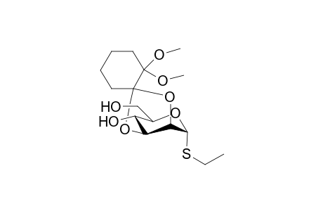 (1'R)-Ethyl 2,3-O-(2',2'-dimethoxycyclohexylidene)-1-thio-.alpha.,D-manopyranoside