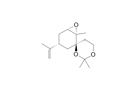 (6-S,7-S,8-S,10-R)-7,8-EPOXY-10-ISOPROPENYL-2,2,7-TRIMETHYL-1,3-DIOXASPIRO-[5.5]-UNDECANE