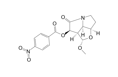 REL-(1R,5AR,7S,7AR,7BR)-7-METHOXY-1-[(4-NITROBENZOYL)-OXY]-6-OXAOCTAHYDRO-2H-CYCLOPENTA-[GH]-PYRROLIZIN-2-ONE