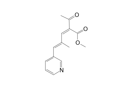 Z-ALPHA-ACETYL-GAMMA-METHYL-DELTA-(3-PYRIDYL)-BUTADIENECARBOXYLIC_ACID_METHYLESTER