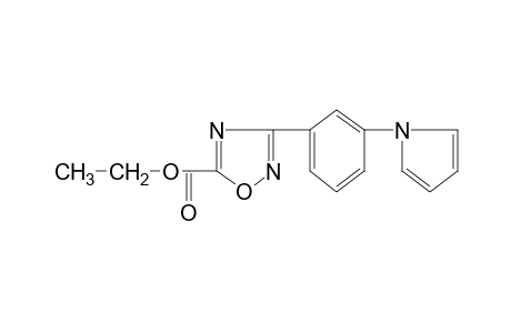 3-[m-(pyrrol-1-yl)phenyl]-1,2,4-oxadiazole-5-carboxylic acid, ethyl ester