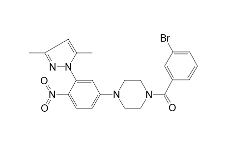 piperazine, 1-(3-bromobenzoyl)-4-[3-(3,5-dimethyl-1H-pyrazol-1-yl)-4-nitrophenyl]-