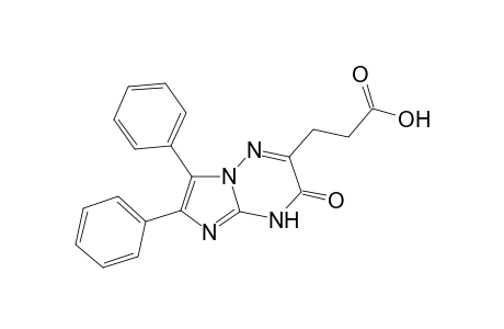 3-(3-keto-6,7-diphenyl-5H-imidazo[1,2-b][1,2,4]triazin-2-yl)propionic acid