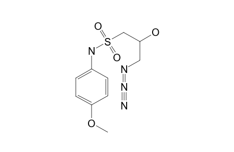 3-azido-2-hydroxy-N-(4-methoxyphenyl)propane-1-sulfonamide