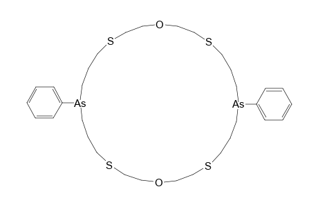 1,15-Dioxa-4,12,18,26-tetrathia-8,22-diarsacyclooctacosane, 8,22-diphenyl-