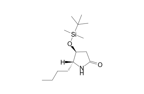 4-[(t-Butyl)dimethylsilyl]oxy-5-butyl-2-pyrrolidinone