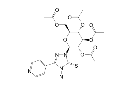 (2R,3R,4S,5R)-2-(ACETOXYMETHYL)-6-[4-AMINO-3-(PYRIDIN-4-YL)-5-THIOXO-4,5-DIHYDRO-1H-1,2,4-TRIAZOL-1-YL]-TETRAHYDRO-2H-PYRAN-3,4,5-TRIYL-TRIACETATE