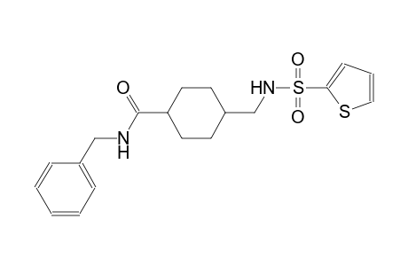 N-benzyl-4-{[(2-thienylsulfonyl)amino]methyl}cyclohexanecarboxamide