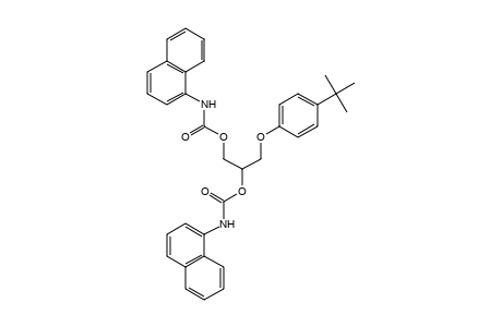 1-NAPTHALENECARBAMIC ACID, [(p-tert-BUTYLPHENOXY)METHYL]ETHYLENE ESTER