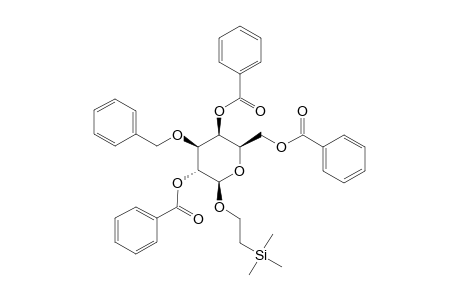 2-(TRIMETHYLSILYL)-ETHYL-2,4,6-TRI-O-BENZOYL-3-O-BENZYL-BETA-D-GALACTOPYRANOSIDE