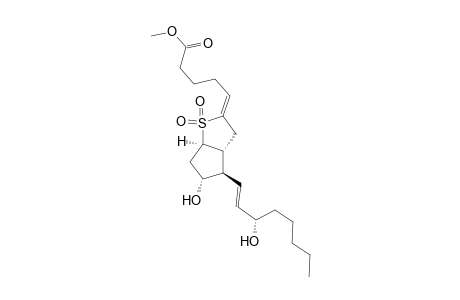 Prosta-4,13-dien-1-oic acid, 11,15-dihydroxy-6,9-sulfonyl-, methyl ester, (4E,6S,9.alpha.,11.alpha.,13E,15S)-