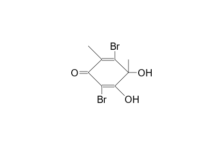 2,5-Dibromo-3,4-dihydroxy-4,6-dimethylcyclohexa-2,5-dienone