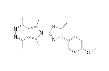 6-[4-(4-methoxyphenyl)-5-methyl-1,3-thiazol-2-yl]-1,4,5,7-tetramethyl-6H-pyrrolo[3,4-d]pyridazine