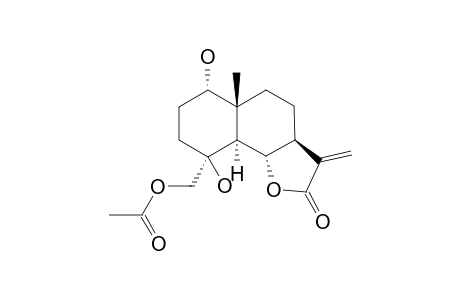 (1S,4S,5S,6S,7S,10R)-1,4-Dihydroxy-15-acetoxyeudesm-11(13)-en-6,12-olide