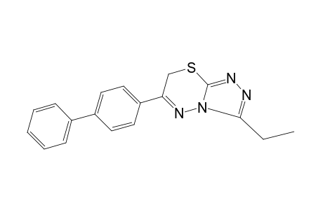 6-(4-biphenylyl)-3-ethyl-7H-s-triazolo[3,4-b][1,3,4]thiadiazine