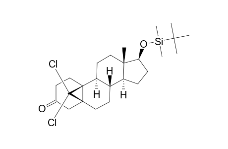 17-BETA-(TERT.-BUTYLDIMETHYLSILYLOXY)-19,19-DICHLORO-5-BETA,19-CYClOANDROSTAN-3-ONE