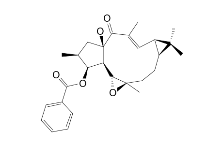 (+)-(12-E,2-S,3-S,4-R,5-R,6-R,9-S,11-S,15-R)-3-BENZOYLOXY-5,6-EPOXYLATHYR-12-EN-15-OL-14-ONE