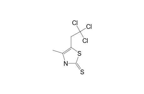 4-METHYL-5-(2,2,2-TRICHLOROETHYL)-THIAZOLE-2-(3-H)-THIONE