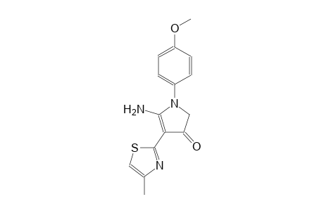 3H-pyrrol-3-one, 5-amino-1,2-dihydro-1-(4-methoxyphenyl)-4-(4-methyl-2-thiazolyl)-